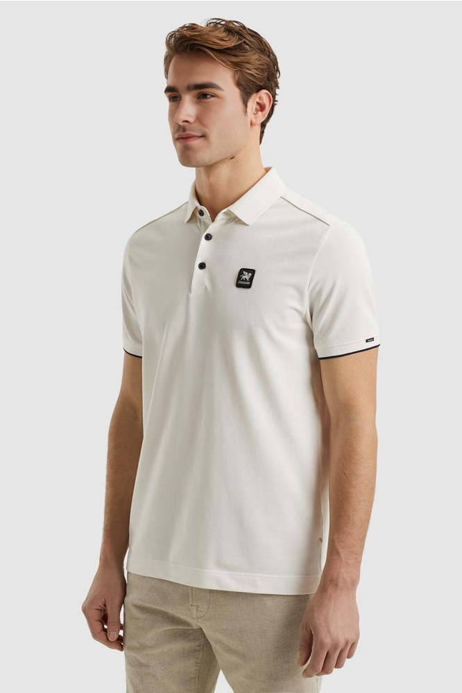 POLO VAN PIQUE MET STRETCH VPSS2504850 7004 CLOUD DANCER